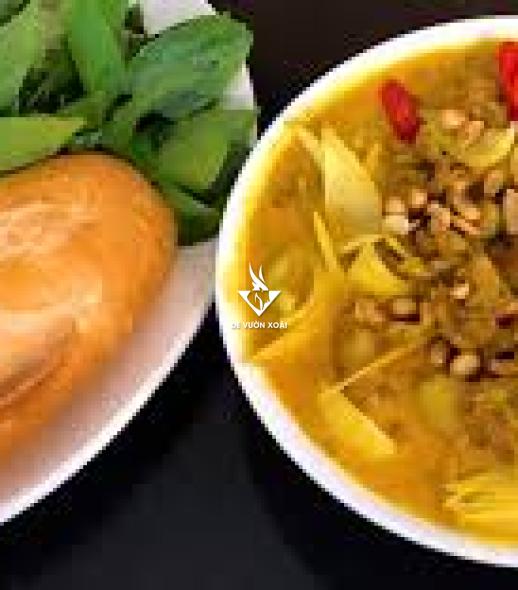 DÊ XÀO LĂN NƯỚC + BÁNH MÌ