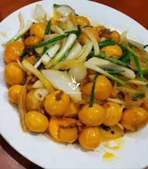 TRỨNG GÀ NON HẤP HÀNH GỪNG