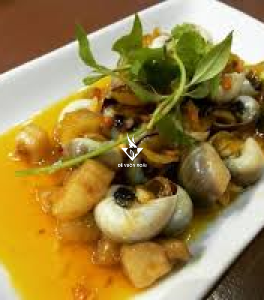 ỐC MỠ SỐT BƠ CAY